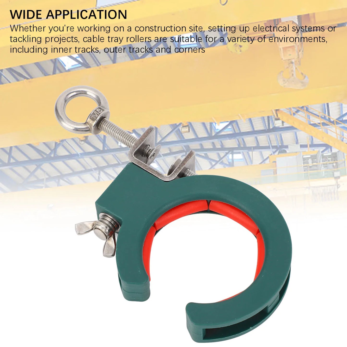 Cable Tray Roller Threading Wire Pulling Pulley Stainless Steel Thickened Dual Use Tool 65mm Cable Threading Wire Pulling Pulley Peaceful Pleasures Health and Wellness