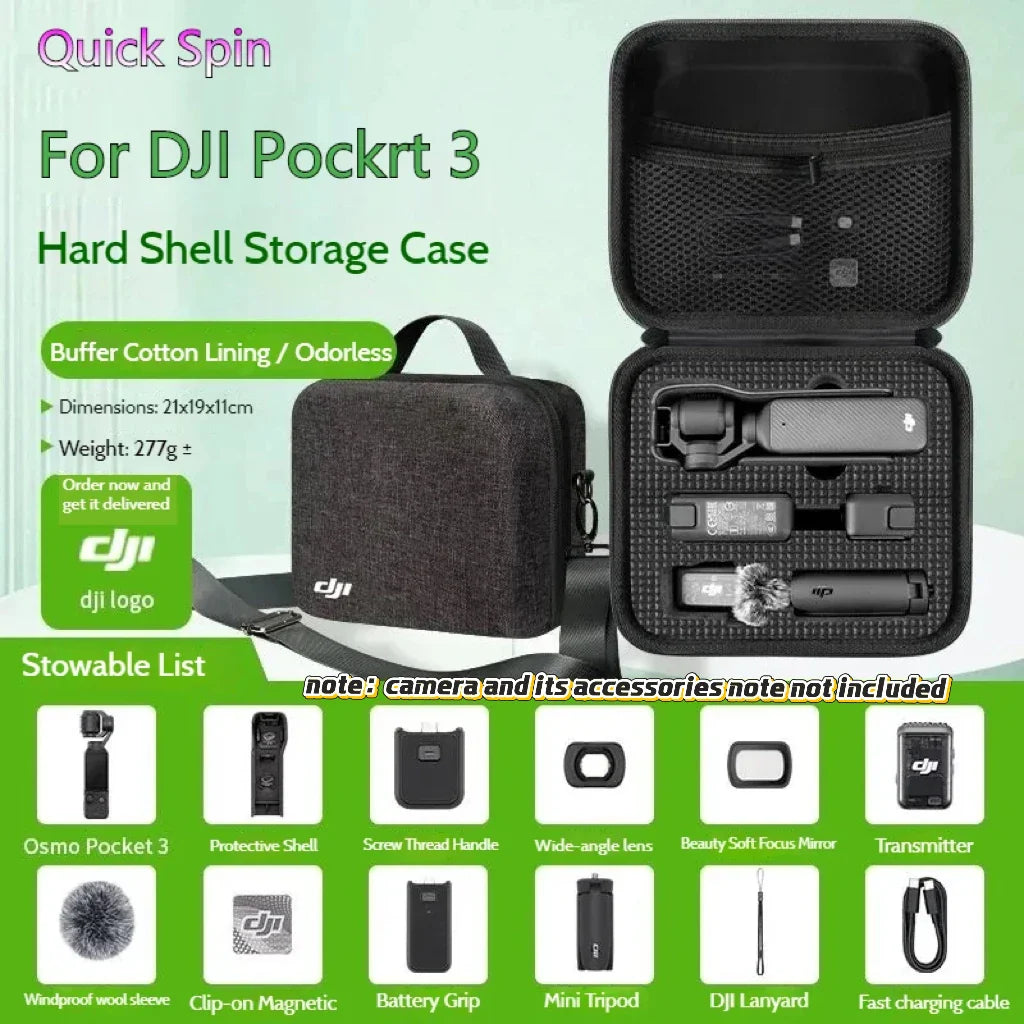 DJI Osmo Pocket 3/4 Hard Shell Carry Case Storage Bag