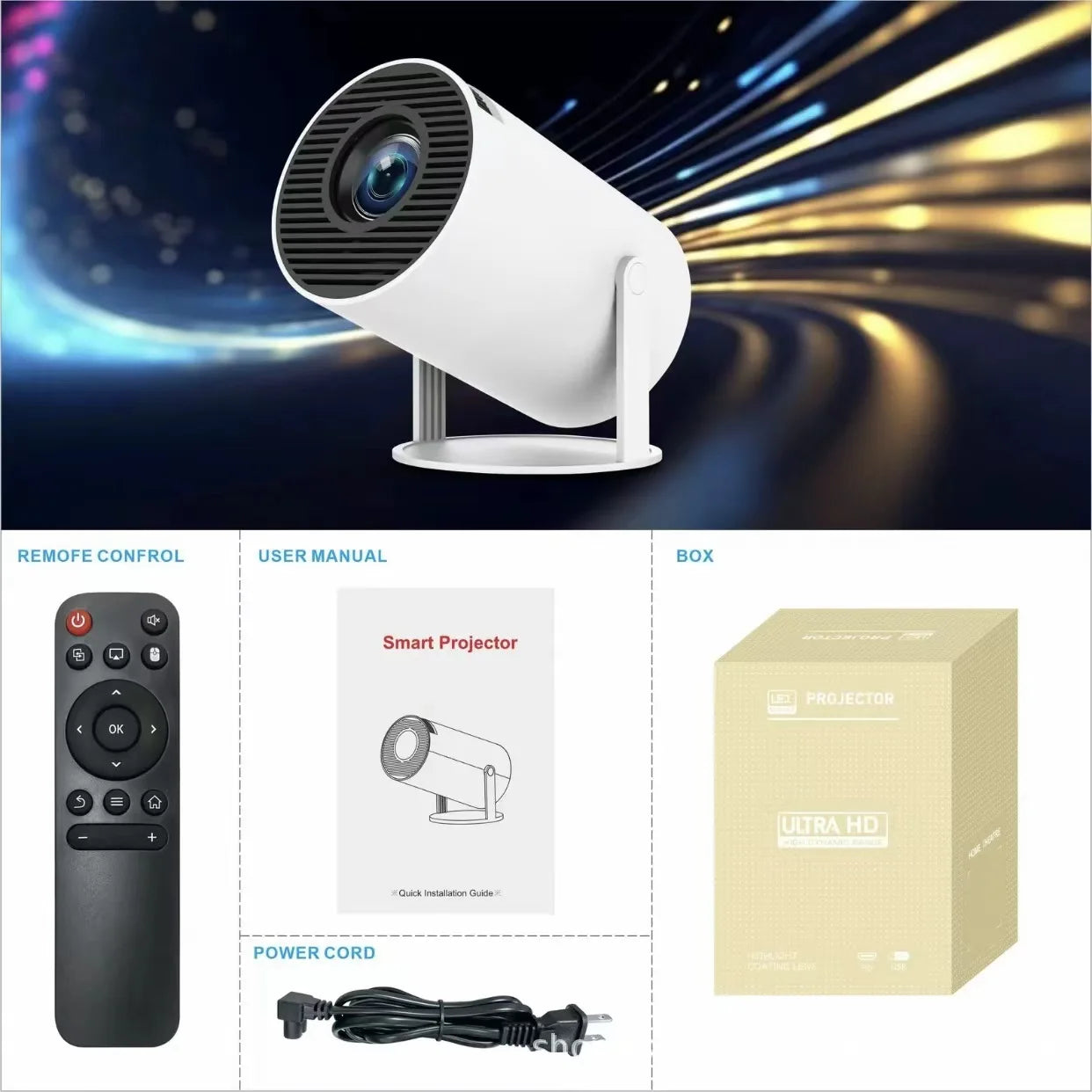 HD 1080P Portable Projector with Android WiFi Smart Mini Projector for Home Theater Outdoor Movie Night Travel Compatible with P Peaceful Pleasures Health and Wellness