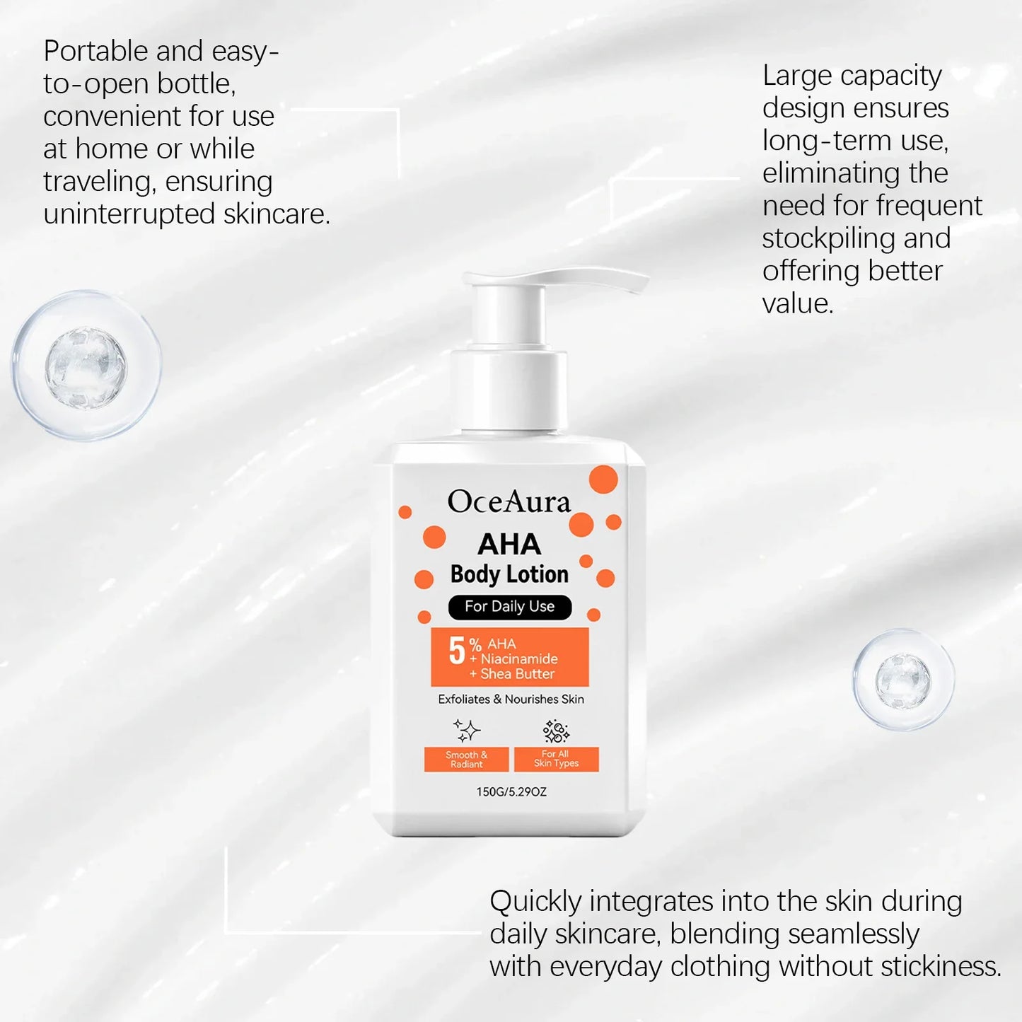 AHA Brightening Body Cream – Niacinamide & Shea Butter 150g