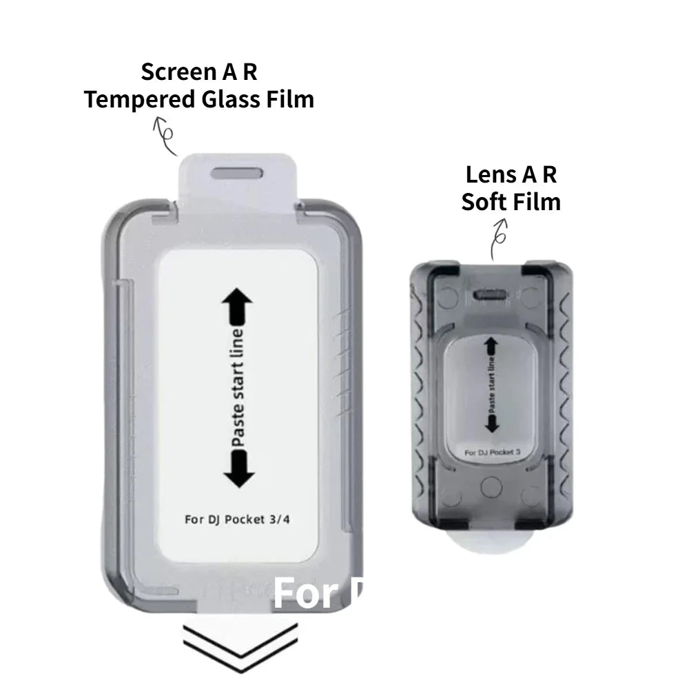 DJI Pocket 4 AR Screen & Lens Protector – Tempered Glass Film