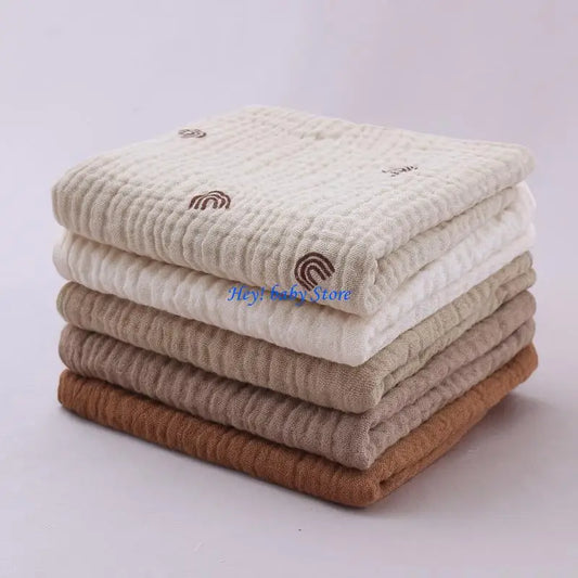 5-Pack Baby Cotton Washcloths – Soft Burp Cloths & Facecloths Baby Washcloth Set Peaceful Pleasures Health and Wellness CN
