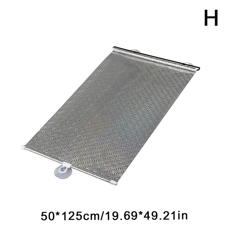 Retractable Sunshade Roller Blind – UV Window Curtain