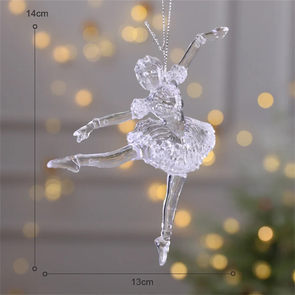 3D Crystal Snowflake Christmas Tree Hanging Ornaments