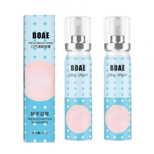 2pcs Blueberry Oral Spray Cartoon 17ml Portable Breath Freshener Spray with Long-Lasting Fragrance Peaceful Pleasures Health and Wellness Other