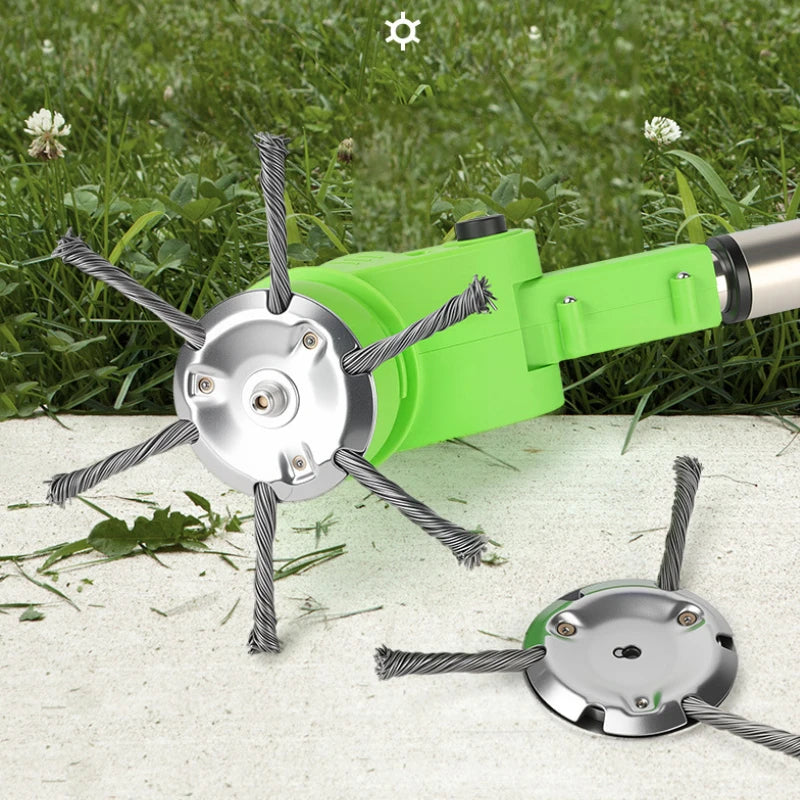 Weed Brush Head Steel Wire Wheel Grass Trimmer Head Removal Moss Rust Lawn Mower Grass Brush Disc Weed Brush Trimmer Heads Peaceful Pleasures Health and Wellness