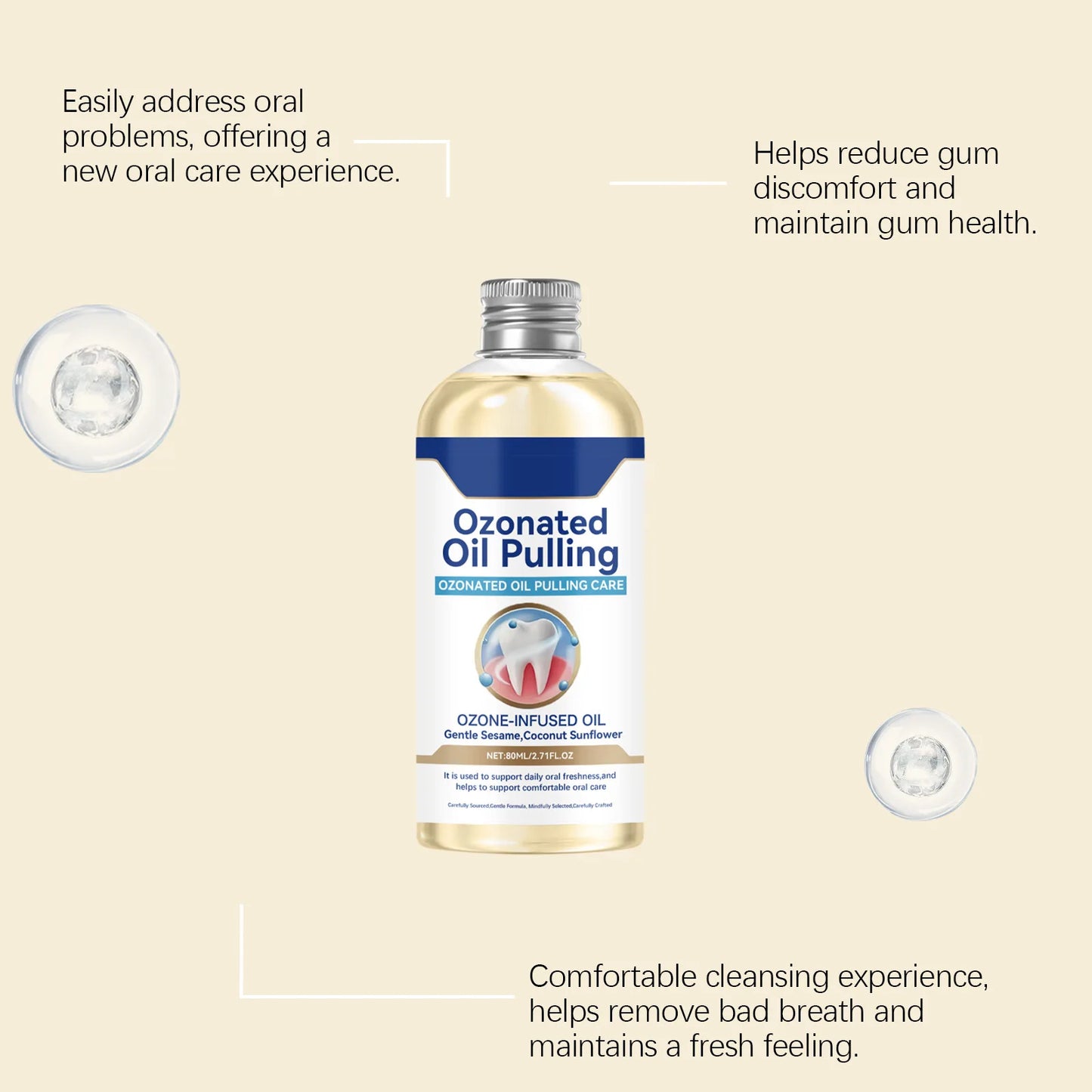 Mint Mouthwash Deep Oral Clean Instantly Fresh Breath Reduce Gum Trouble Remove Bad Smell Lasting Cool Taste Refresh Mouthwash Peaceful Pleasures Health and Wellness