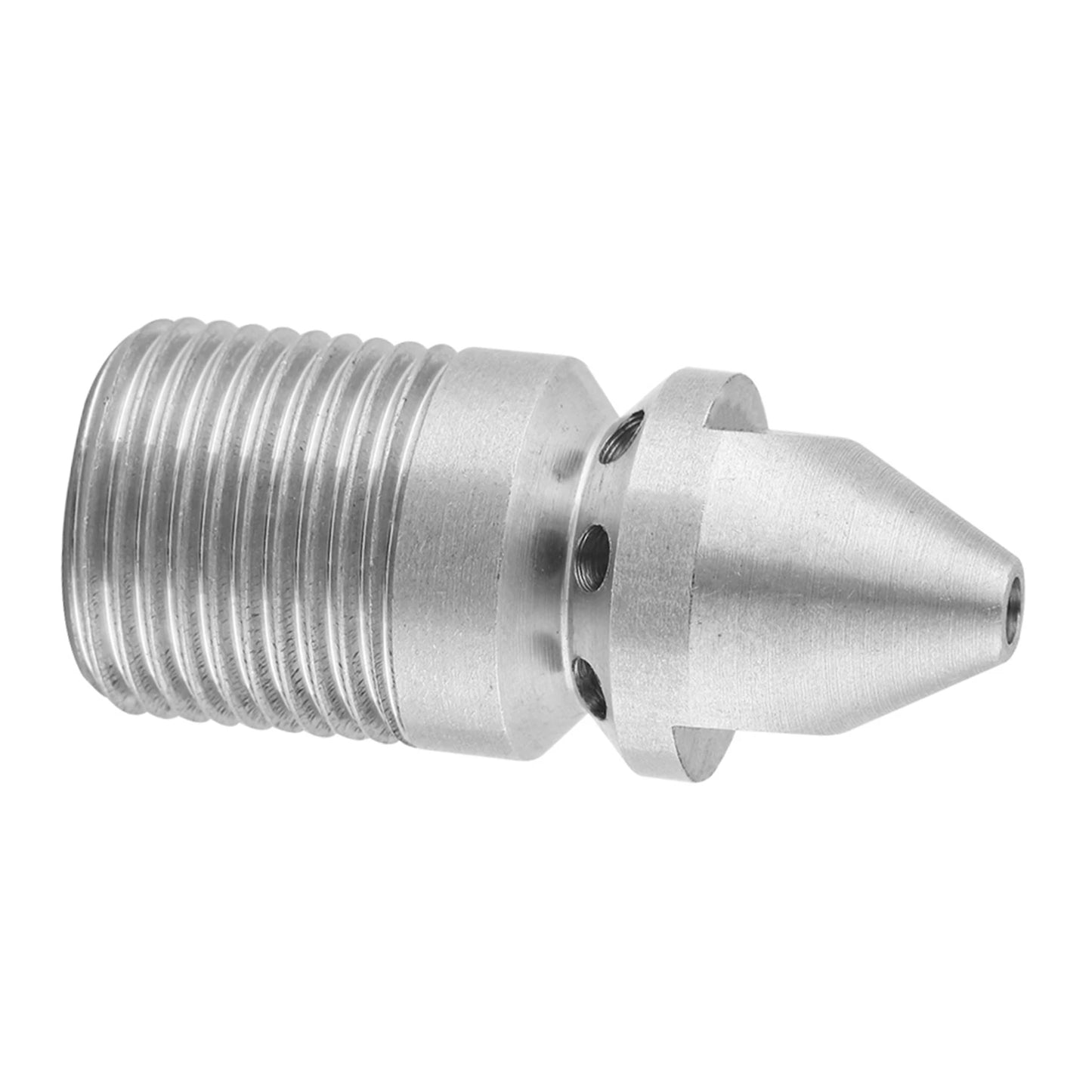 Sewer Cleaning Nozzle Stainless Steel SS304 Pressure Sewer Cleaning Pipe Drain Jetter Nozzle 3/8BSP Male Thread Jetter Nozzle Peaceful Pleasures Health and Wellness