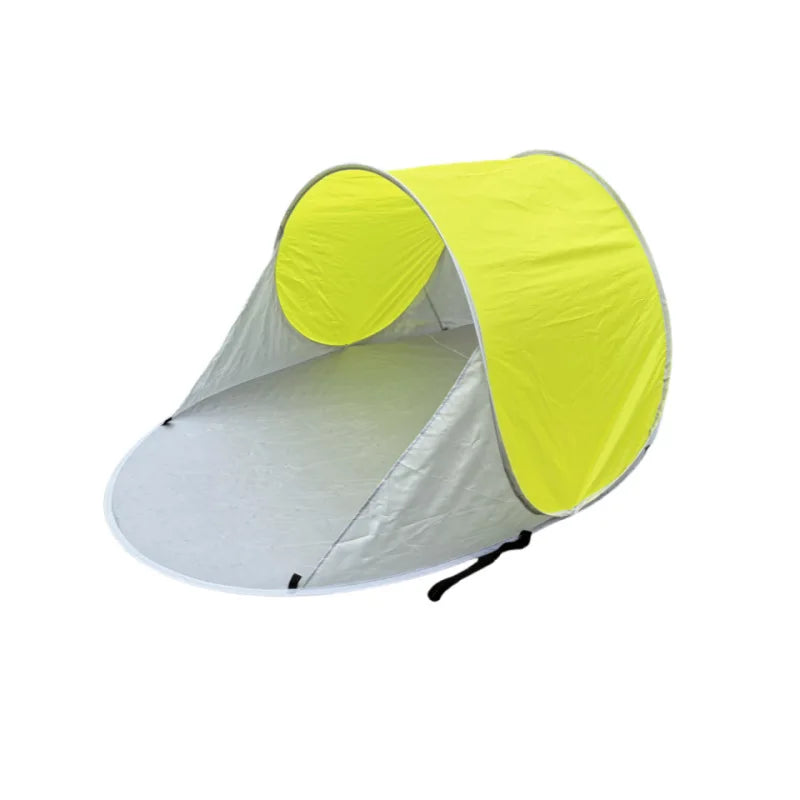Outdoor Tent Single-person Leisure Quick-opening, No Need To Set Up Sun Protection and Shading Single-layer Beach Tent Peaceful Pleasures Health and Wellness yellow