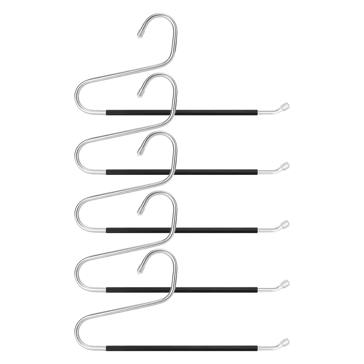 5pcs Non Slip Pants Hangers Space-Saving Necktie & Shawl Organizer for Tank Tops Dress Ties Belts Peaceful Pleasures Health and Wellness