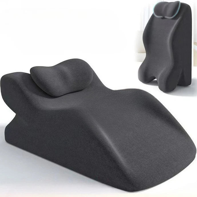 Large Bed Multifunctional Ergonomic Wedge Pillow with New Prone Position for Reading Unique Curved Design with Washable Cover Peaceful Pleasures Health and Wellness