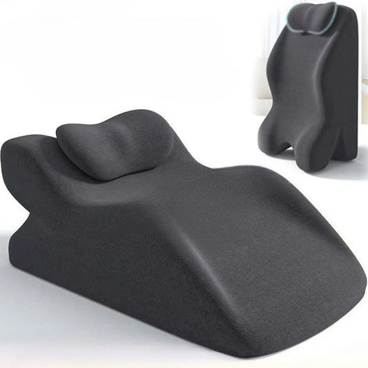 Large Bed Multifunctional Ergonomic Wedge Pillow with New Prone Position for Reading Unique Curved Design with Washable Cover Peaceful Pleasures Health and Wellness