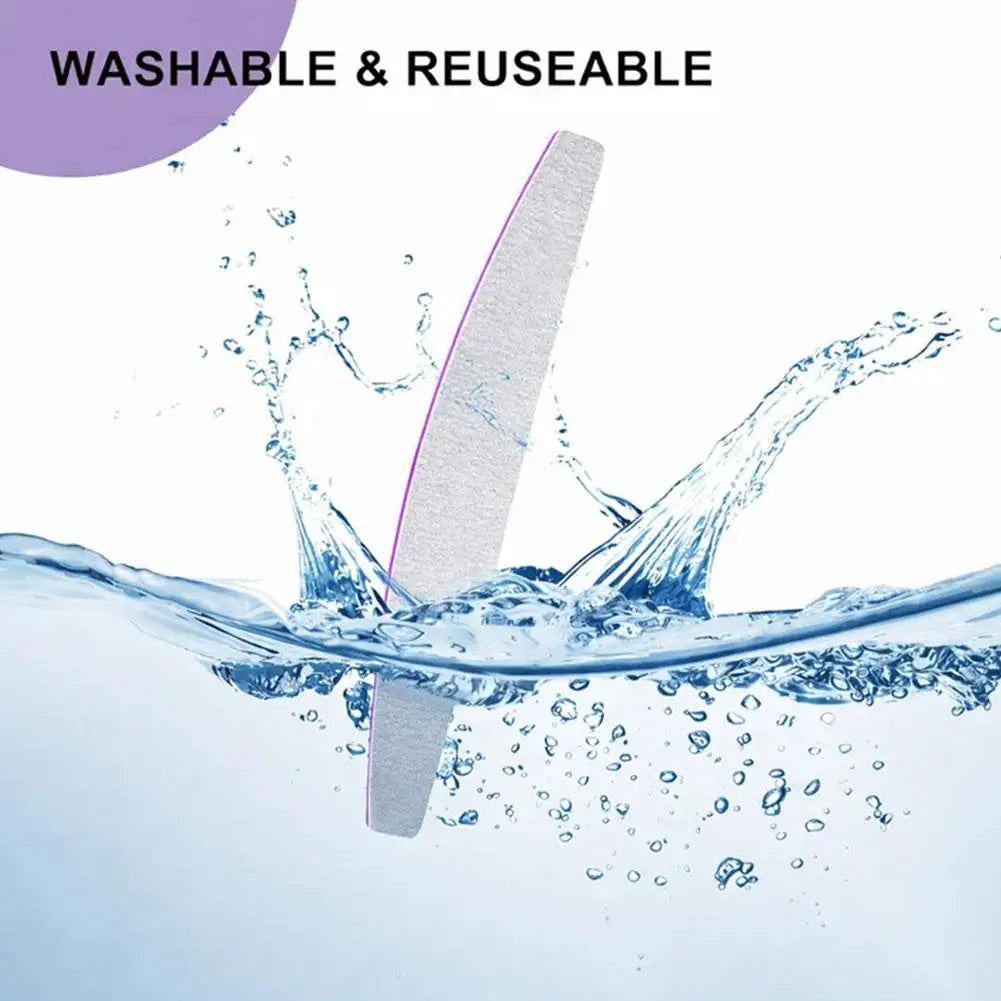 10-Pack Double-Sided Nail Files | 100/180 Grit Manicure Set
