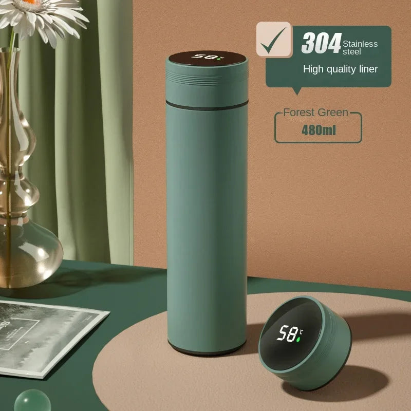 500ml 316 Stainless Steel Smart Thermos Cup | Temp Display