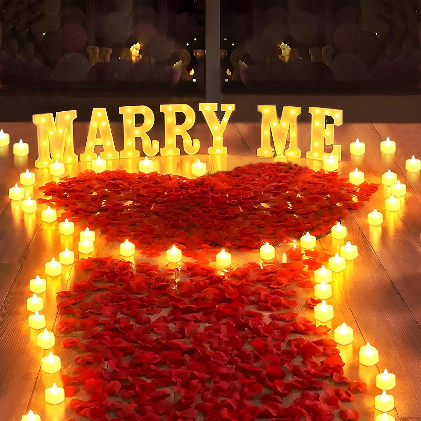 Heart Shape LED Candles Light Flameless Love Candle Light for Marriage Proposal Wedding Valentine's Day Anniversary Thanksgiving Peaceful Pleasures Health and Wellness