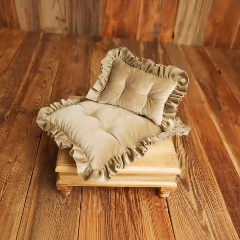 Newborn Photography Mattress & Pillow Set | Soft Cotton Props