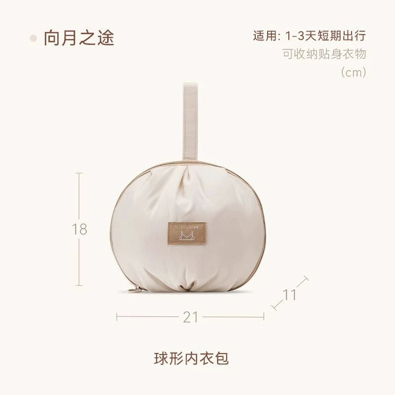 Ball-Shaped Travel Organizer Bag for Underwear, Bras & Socks
