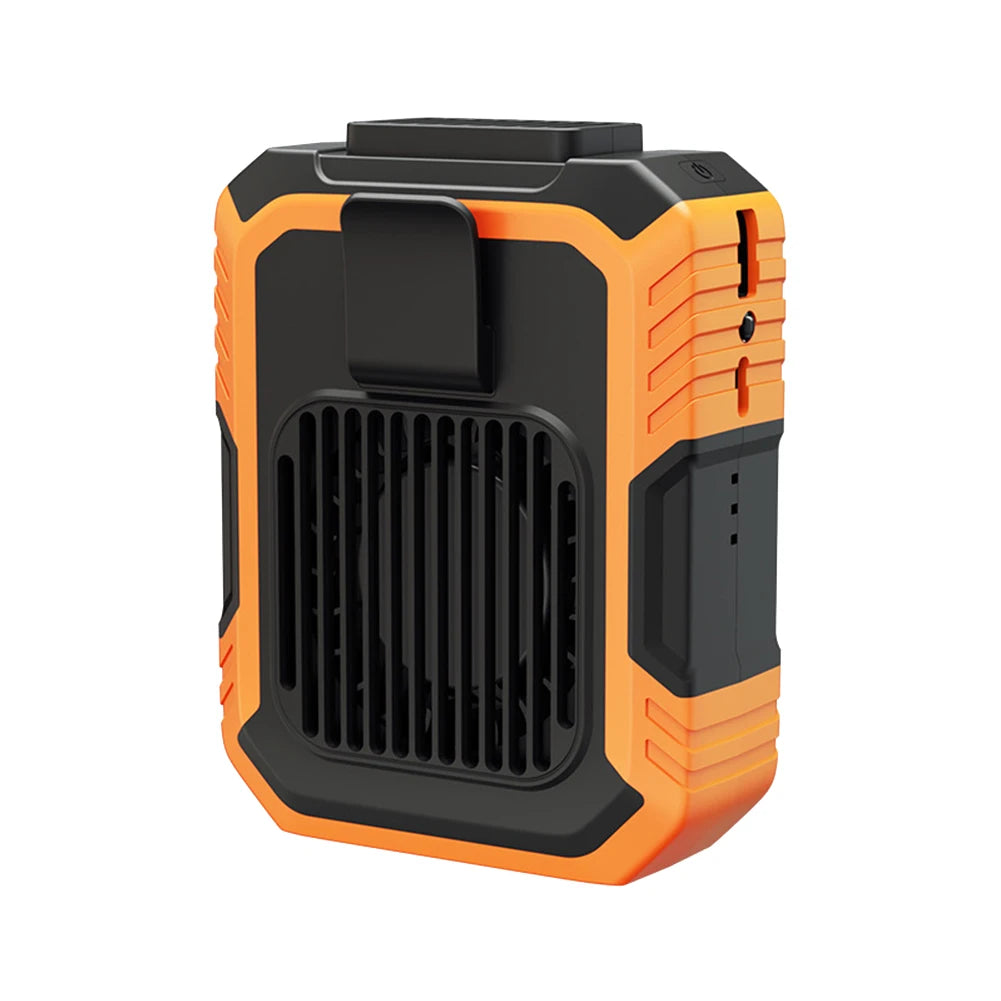4000mAh Hands-Free Waist Fan – Bladeless Belt Fan, 3 Speeds Peaceful Pleasures Health and Wellness Orange france