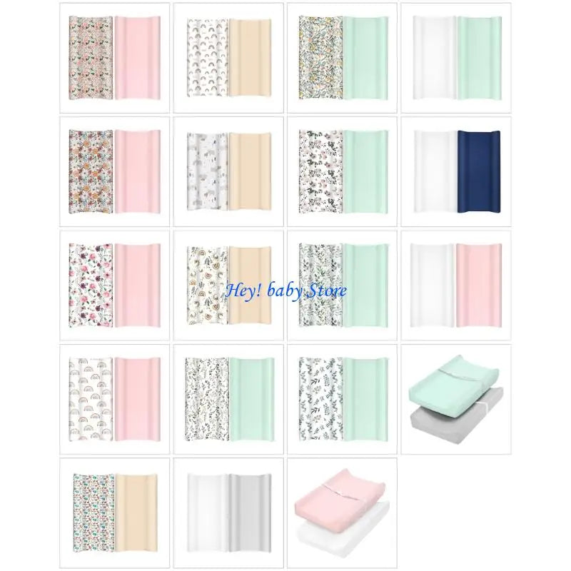 Elastic Bassinet Fitted Sheets for Newborns – Set of 2