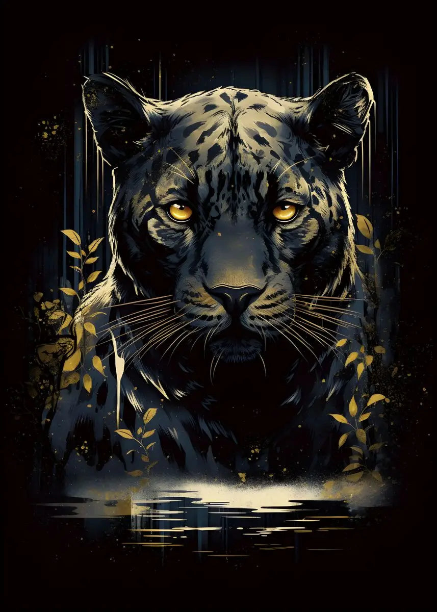 Abstract Wildlife Canvas Wall Art | HD Animal Print Poster