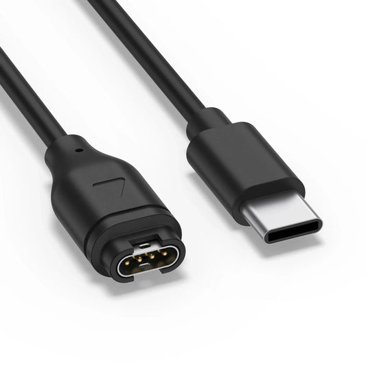 Type C Watch Charger Cable for Garmin Venu2/VenuSq2/3/3S Fenix 5/6/8 Vivoactive4/4S/3 Charging Cord For Forerunner 965/266 Peaceful Pleasures Health and Wellness