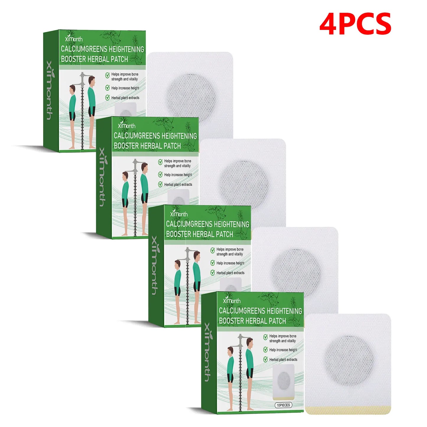 Herbal Height Growth Foot Patch – Vitamin D Bone Support 10pc