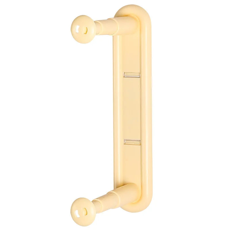 Adjustable clothes rack, storage rack, no-drill home use, wall-mounted clothes drying rack, organizing rack, multi-functional st Peaceful Pleasures Health and Wellness Light Yellow