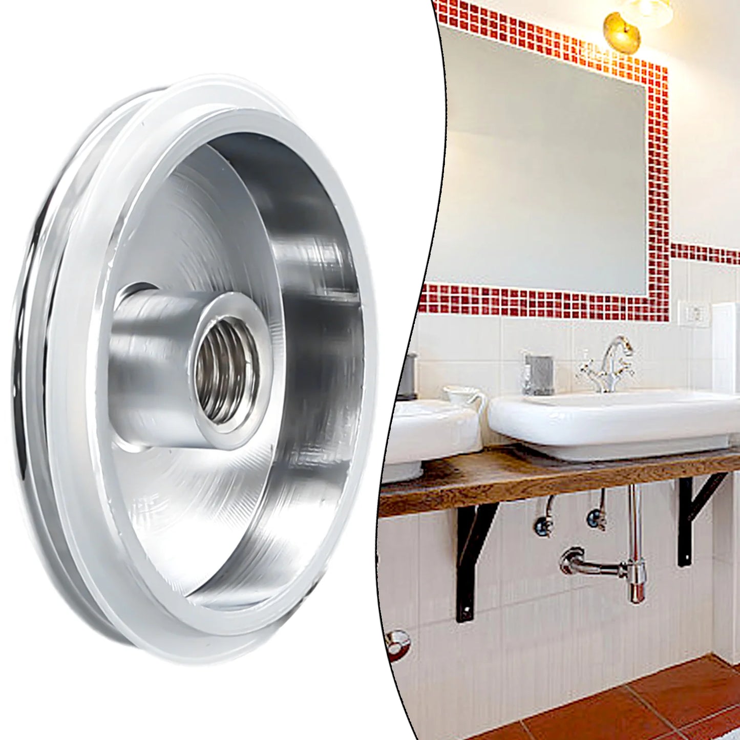 Replacement Sink Basin Waste Plug Click Clack Push Button Bathroom Up