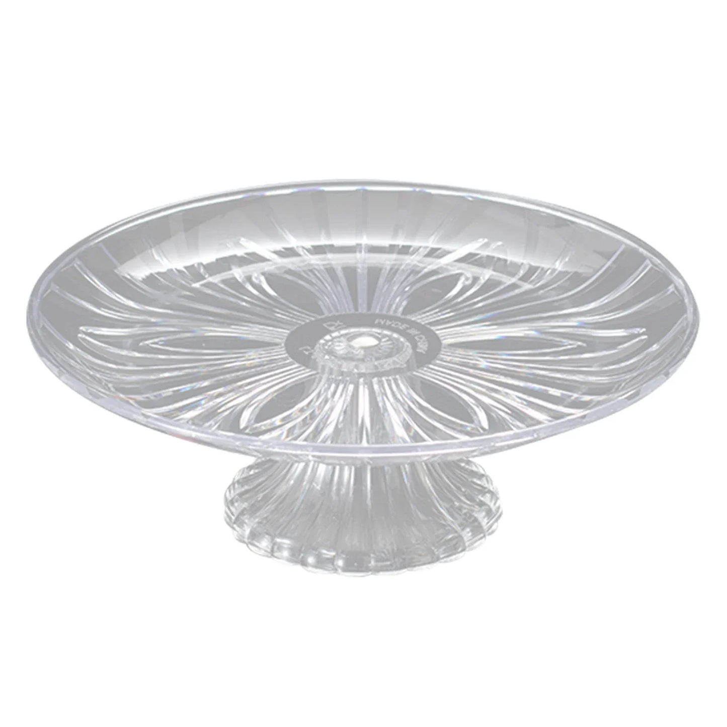 Clear Acrylic Snack & Fruit Serving Tray | Round PET Plate