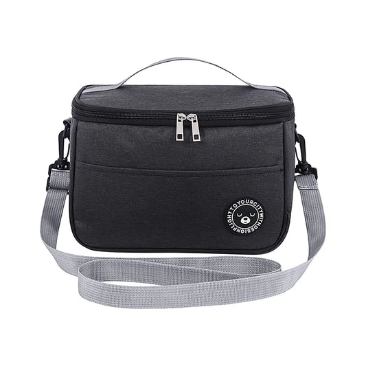 Portable Picnic Bag Thermal Insulated Lunch Box Tote Cooler Handbag Waterproof Backpack Bento Pouch School Food Storage Bags Peaceful Pleasures Health and Wellness DS
