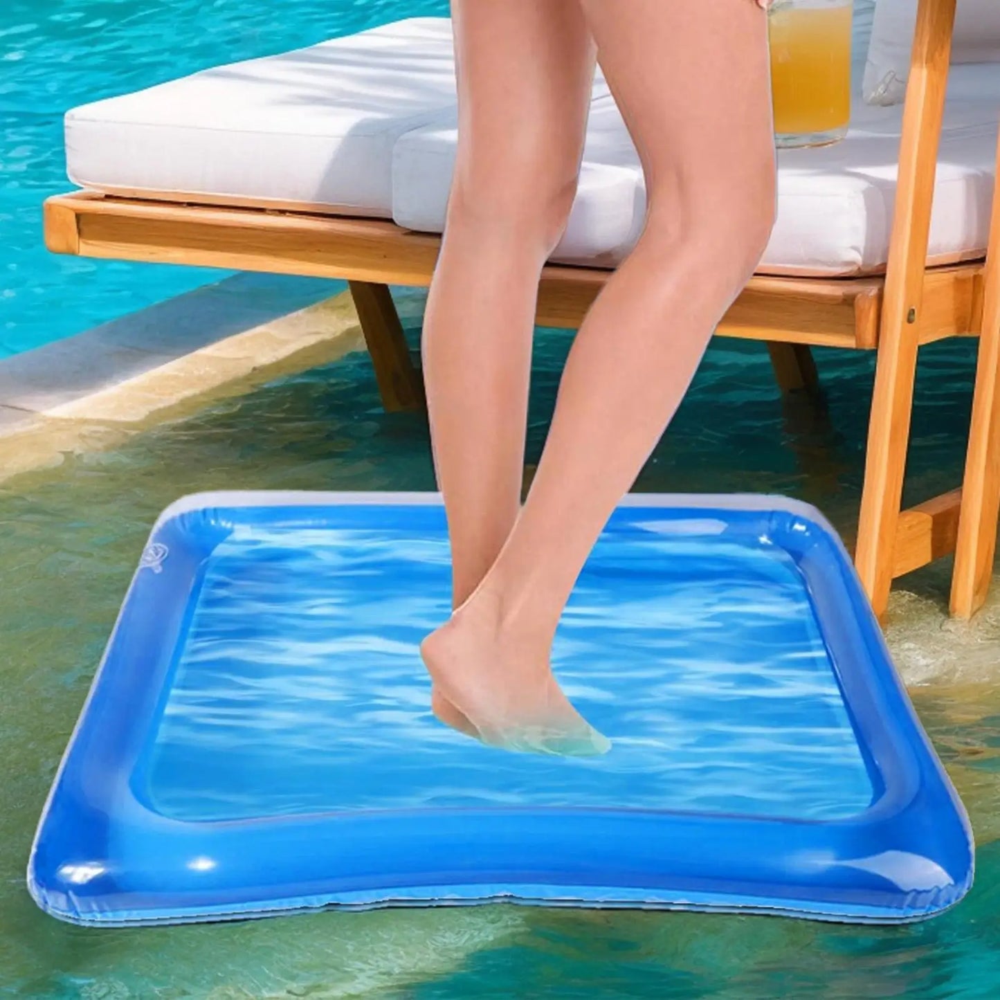 Inflatable Foot Soak Basin | Portable Collapsible Pool Foot Bath Inflatable Foot Basin Peaceful Pleasures Health and Wellness