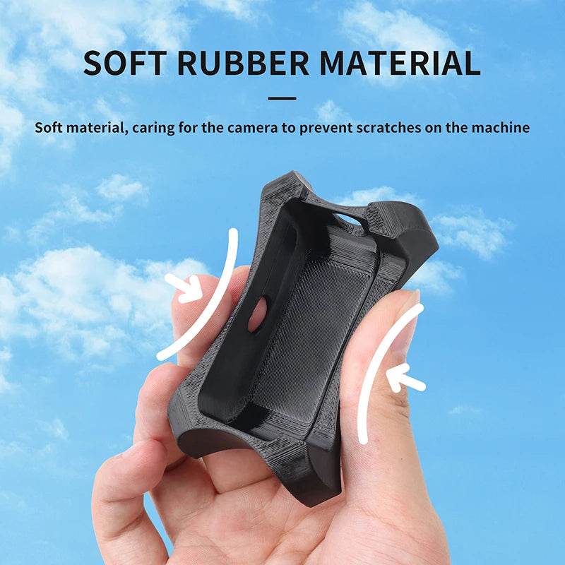 Anti-Slip And Anti-Drop Stable Soft Rubber Base For The Desktop Fixed Base Of DJI OSMO 360 Camera Black/Grey Peaceful Pleasures Health and Wellness