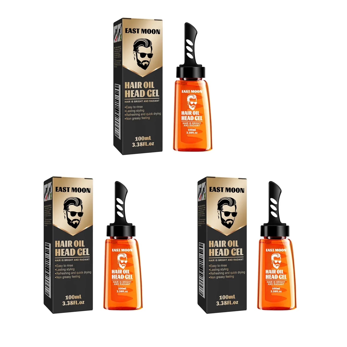 Jaysuing 2-in-1 Men's Hair Wax Gel & Wide Tooth Comb | Strong Hold
