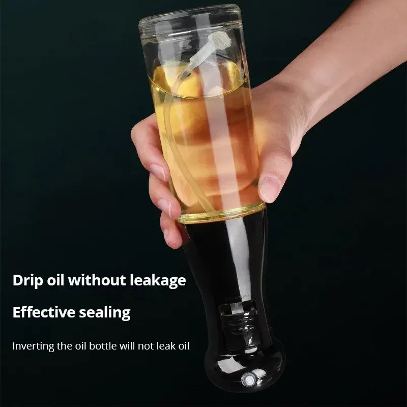 Kitchen Oil Spray Bottle – Transparent Leak-Proof Dispenser Oil Spray Bottle Peaceful Pleasures Health and Wellness