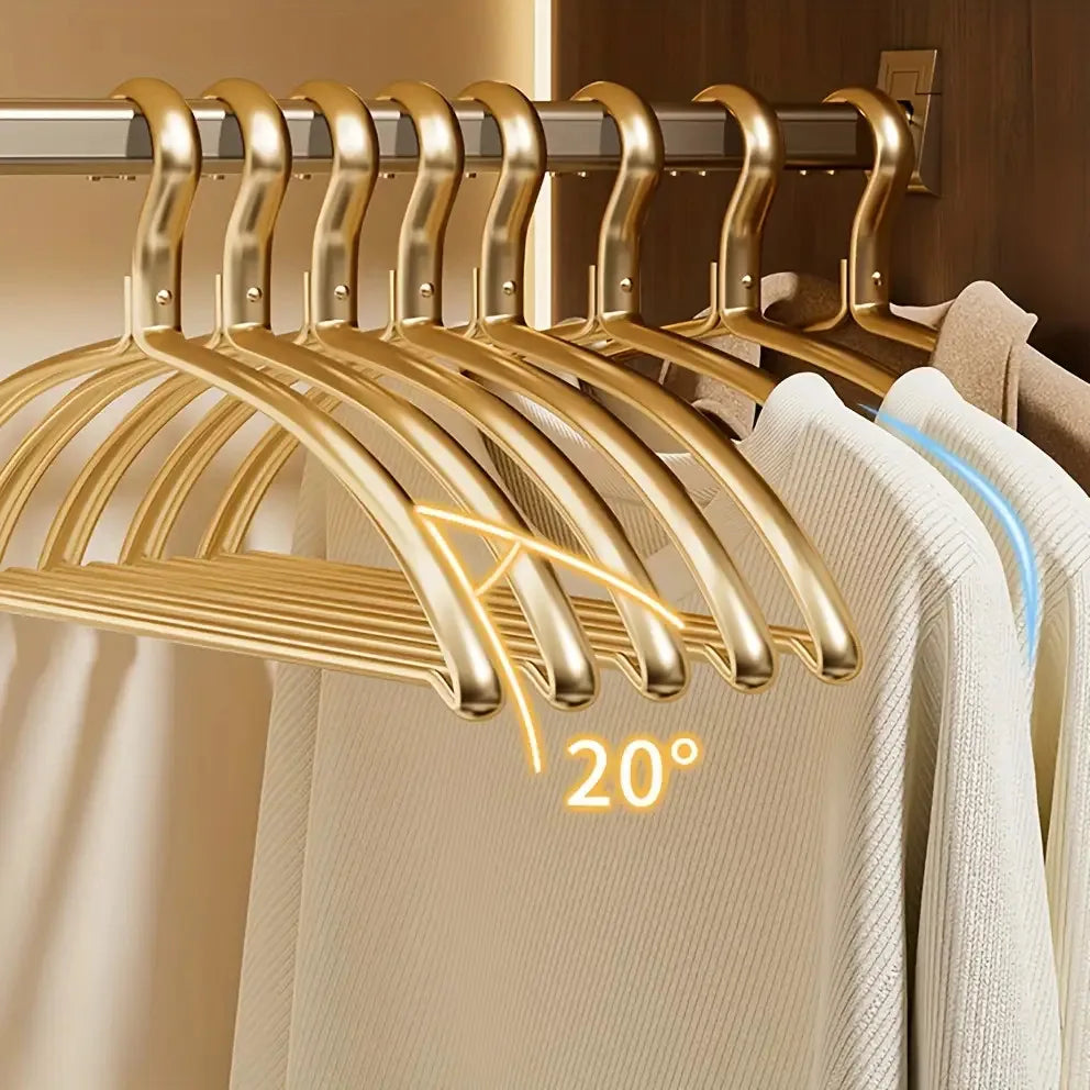 Gold Metal Clothes Hangers 5/10 Pack – Heavy Duty Suit Hangers