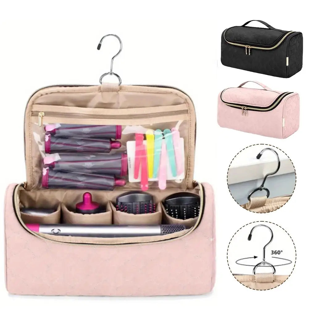 Multi-Functional Portable Storage Bag - Cosmetic Dustproof Protective Hair Dryer Organizer Pouch Travel Case Styling Tool Bag Peaceful Pleasures Health and Wellness
