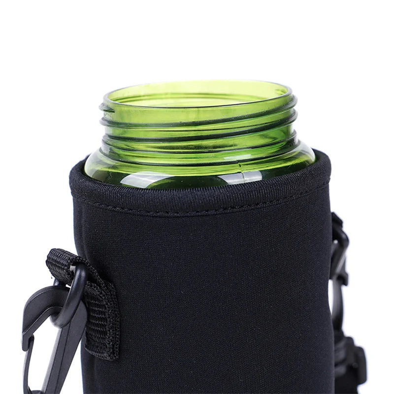 Insulated Cup Sleeve with Neck Rope Retractable Buckle Thick Thermal Cover for Glass Mug Coffee Tea Portable Drink Holder Peaceful Pleasures Health and Wellness