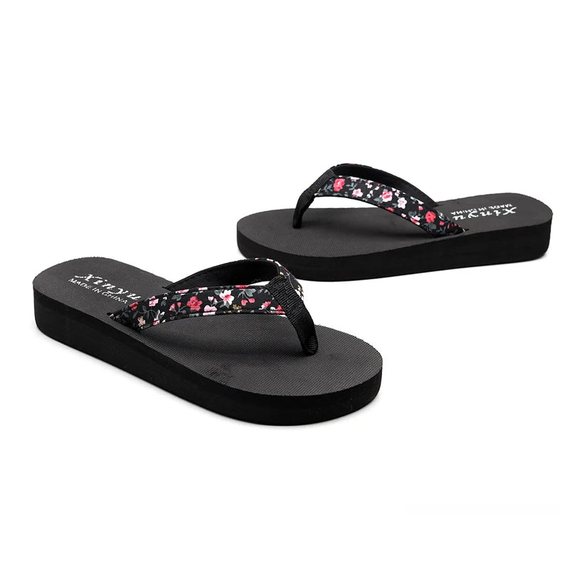 Women's Summer Beach Flip Flops – Flat Casual Sandal Slides