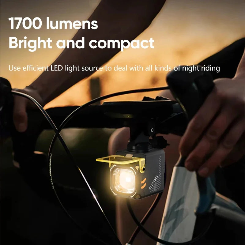 ZHIYU 1700 Lumen Bike Headlight | Type-C MTB Front Lamp