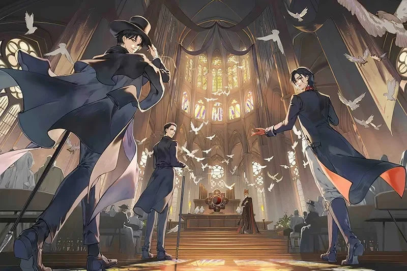 Lord of The Mysteries Frameless Canvas Poster High Definition Anime Style Peripheral for Fans Bedroom Living Room Wall Decor Peaceful Pleasures Health and Wellness