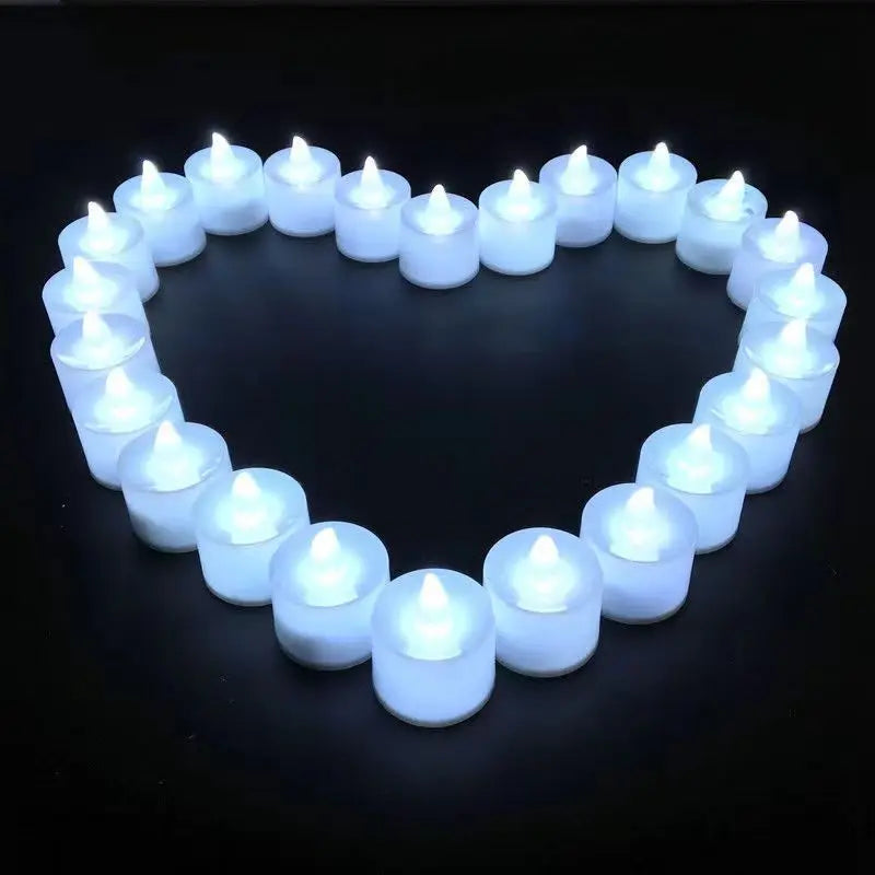 Flameless LED Tea Light Candles | Battery Powered, Set of 1/6/12