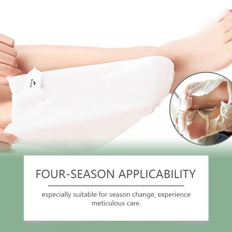Exfoliating Foot Mask Anti Cracked Remove Dead Skin Heel Calluses Enhances Elasticity Moisturize Brighten Soften Feet Skin Care Peaceful Pleasures Health and Wellness