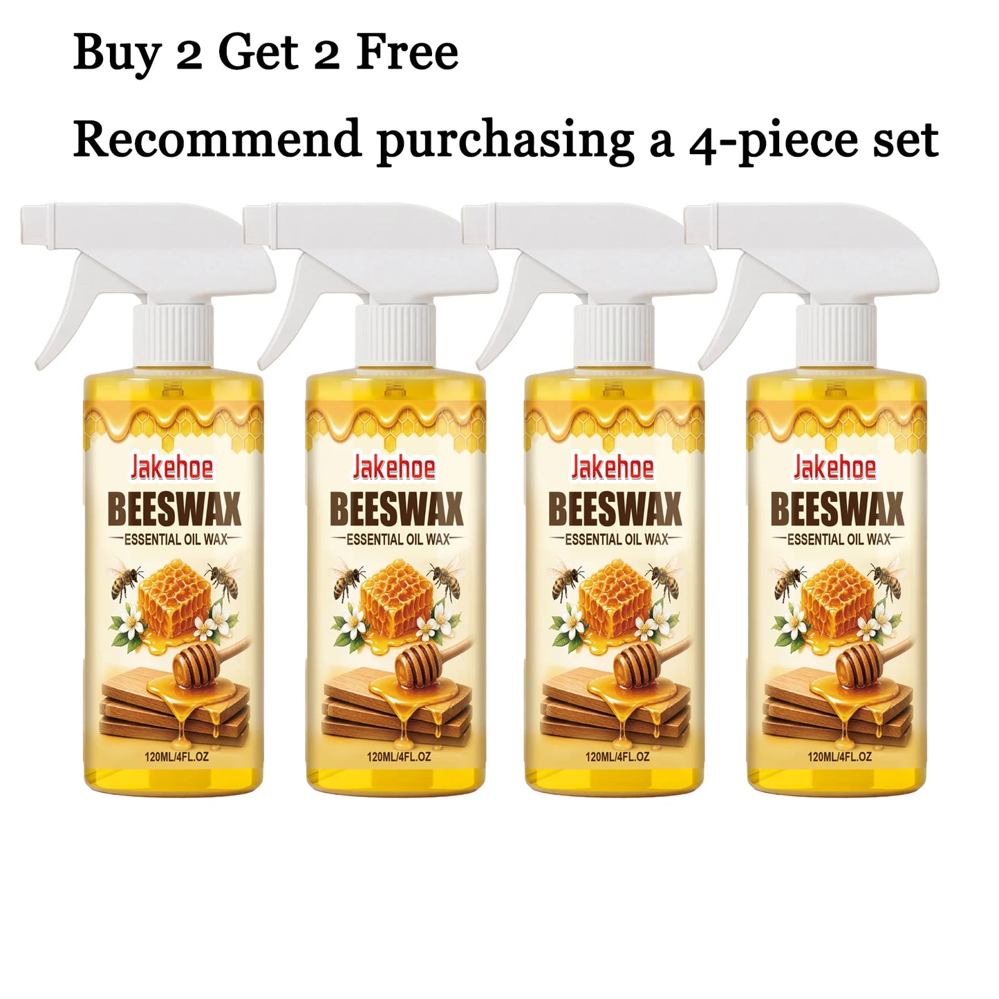 JAKEHOE 120ml Beeswax Furniture Spray | Polish, Clean & Protect Wood