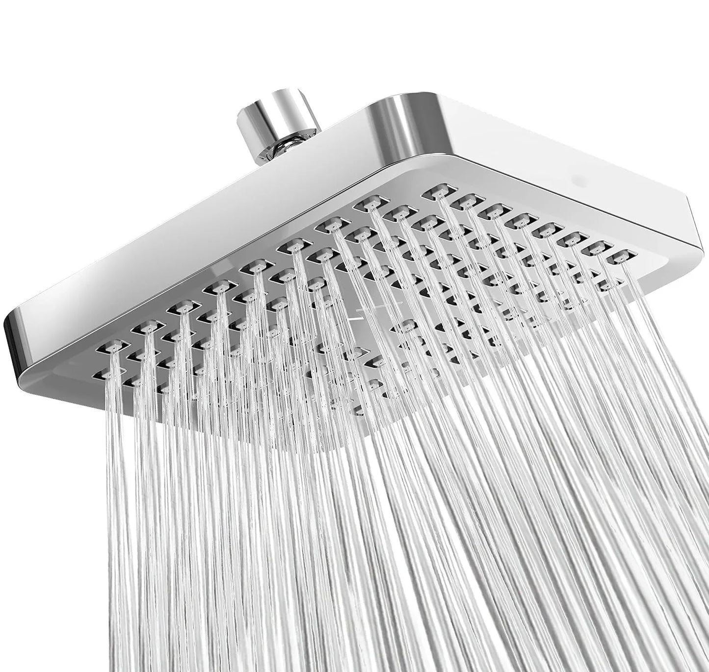 6-Inch High Pressure Rainfall Shower Head with Arm – Chrome