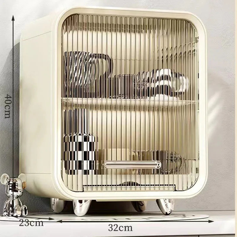 Baby Bottle Drying Rack & Organizer - Space-Saving Holder for Infant Tableware, Feeding Tools with Drainage Base Peaceful Pleasures Health and Wellness Beige-2 layers
