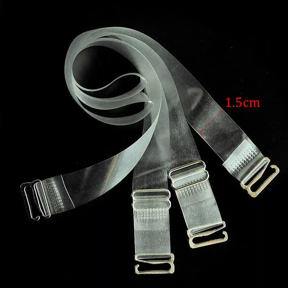 Transparent Invisible Bra Straps – Adjustable Non-Slip
