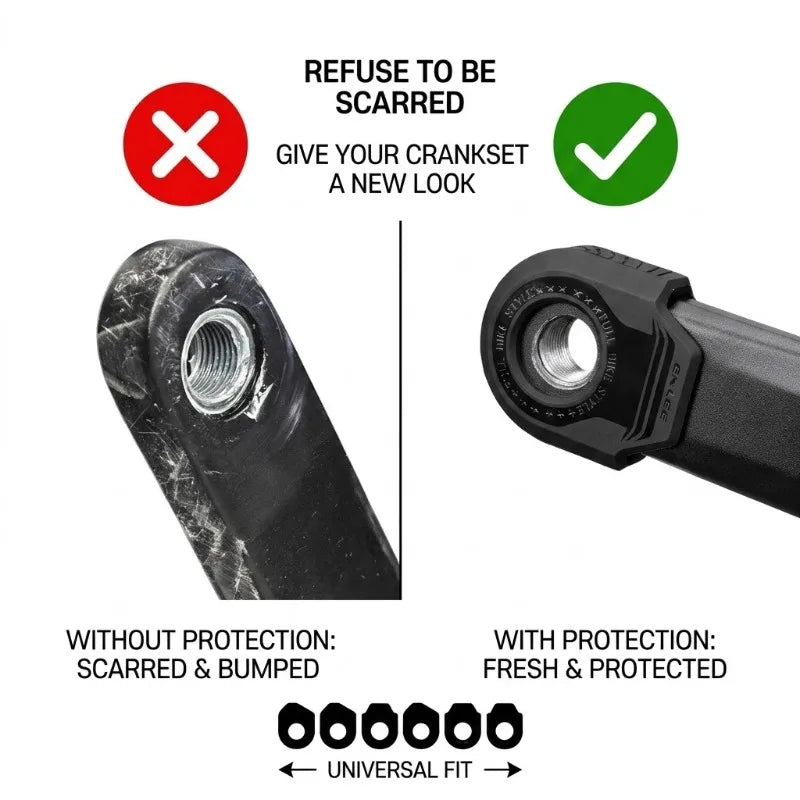 Bicycle Crank Arm Protector Cover – Universal MTB & Road Bike Bike Crank Protector Peaceful Pleasures Health and Wellness