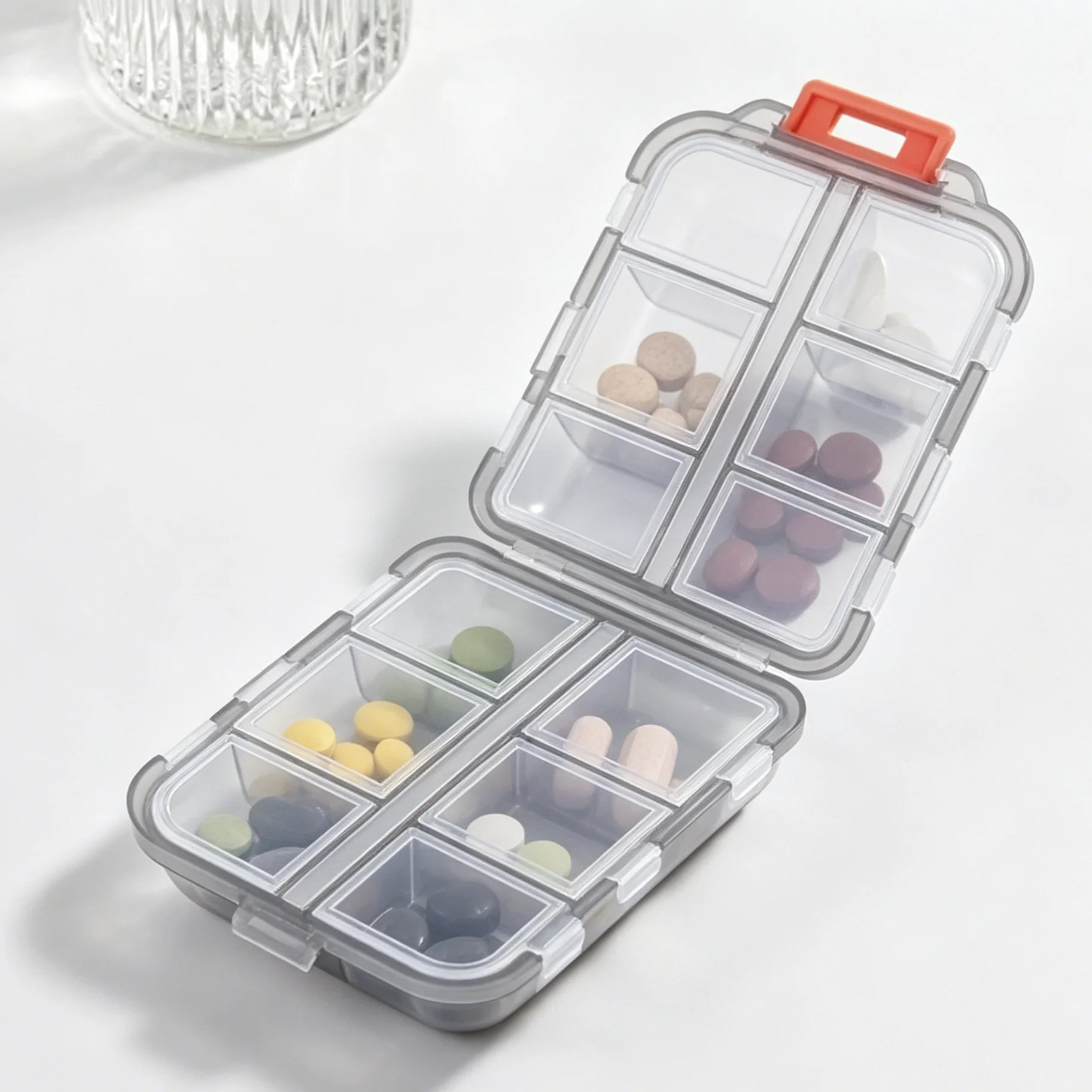 7-Day Pill Organizer – Portable Weekly Medicine Box Weekly Pill Organizer Peaceful Pleasures Health and Wellness