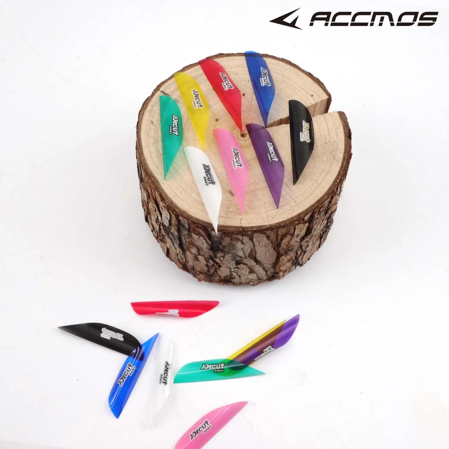 DECUT Arrow Spiral Feather Spin Vane Shaft Fletche Right Wing Sticker