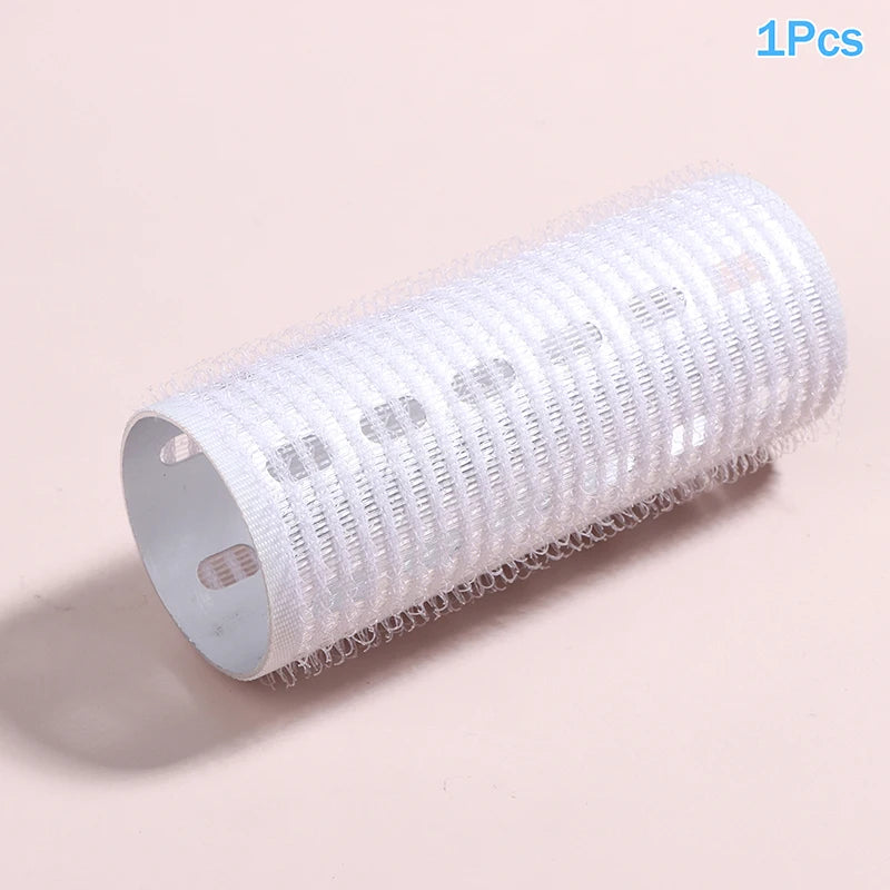 1/5Pcs Bangs Roller Set Hook & Loop Aluminium Silver Core Self Grip Styling Hair Rollers Hot Thermal Volume Curler 30X80mm Peaceful Pleasures Health and Wellness 1Pcs White